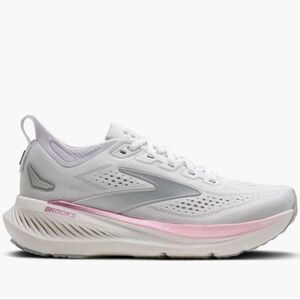 BROOKS GLYCERIN 23 | WOMEN'S | COLOR: WHITE-HARBOR MIST-METALLIC | WIDTH WIDE D